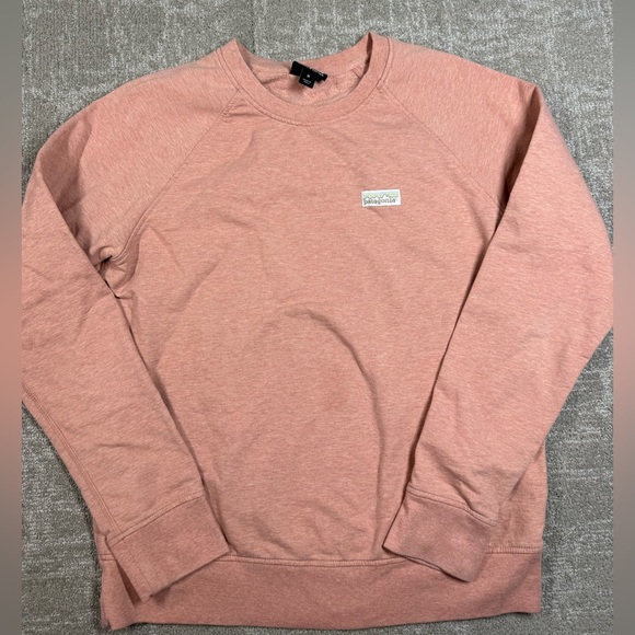 Patagonia Tops - Patagonia Pastel organic Cotton Crewneck Long Sleeve Sweatshirt Women Size M